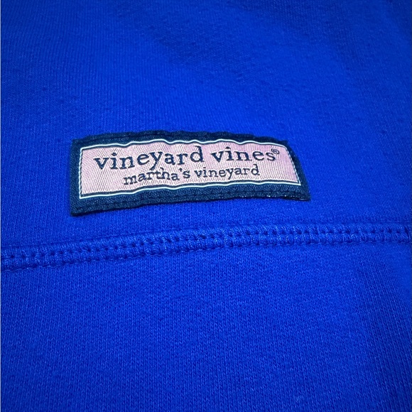 Vineyard Vines 1/4 Zip Royal Blue Shep 1/4 Zip - Picture 3 of 8